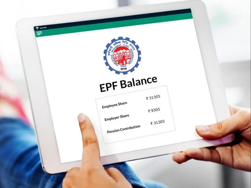 EPF balance with 8.25% interest rate displayed on mobile app, 2025