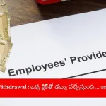 EPFO member applying for partial withdrawal online, 2025