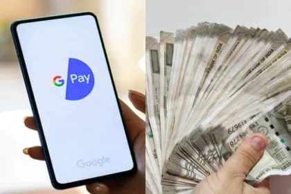 Step-by-step guide showing how to apply for a Google Pay loan on the mobile app.