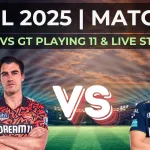 Gujarat Titans and Sunrisers Hyderabad players in action during IPL 2025 match at Narendra Modi Stadium.