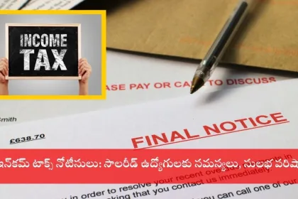 Income Tax India portal showing notice response section for salaried employees in 2025