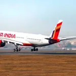 Cancelled flight information board at an Indian airport due to security concerns in 2025