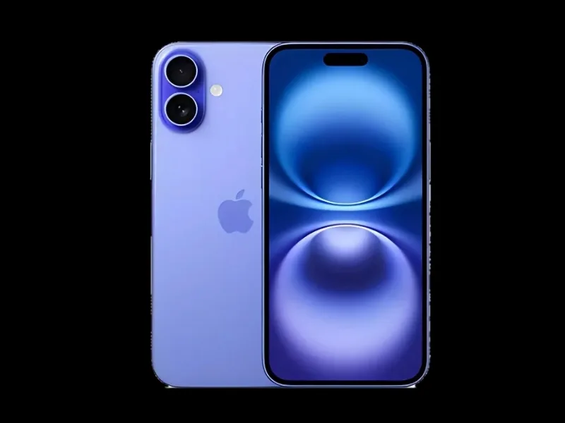 Apple iPhone 16 displayed with A18 chip features, India 2025