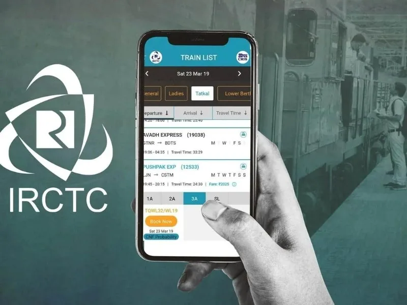 IRCTC Tatkal ticket booking interface with tips, 2025