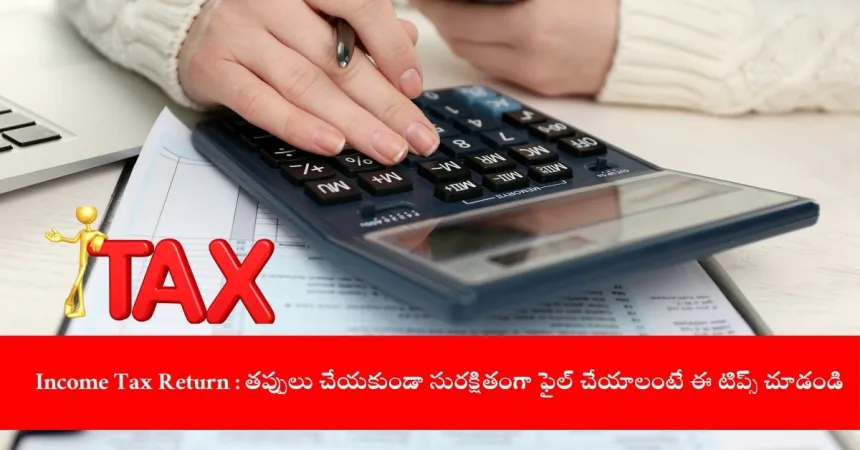 taxpayer filing income tax return online in India, 2025
