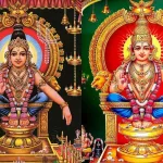 Lord Ayyappa idol at Sabarimala temple, adorned with jewels, inspiring devotion for Telugu pilgrims in 2025
