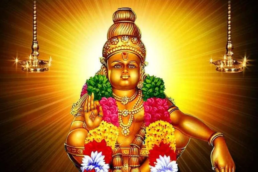 Lord Ayyappa Swamy idol at Sabarimala temple in Kerala