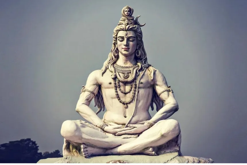 Illustration of Lord Shiva’s divine origin in Hindu mythology