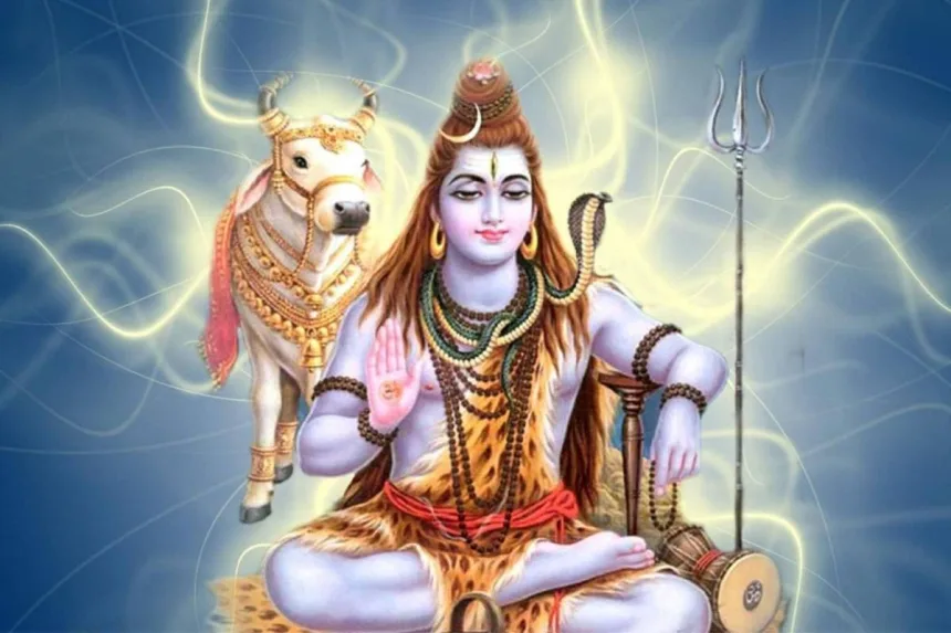 Lord Shiva statue during Maha Shivratri celebrations