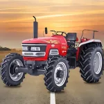 Mahindra Arjun 605 DI MS V1 2025 in Red-Black, showcasing robust 4WD tractor design for Telugu farmers