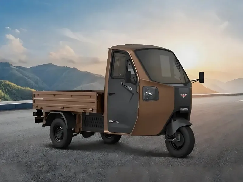 Interior of Montra Electric Super Cargo 2025 cabin with digital dashboard for efficient urban deliveries