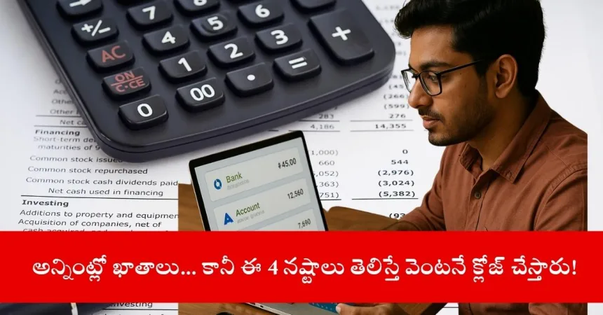 user managing multiple bank accounts online, India 2025