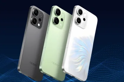 user with Oppo Reno 14 for Instagram reels, India 2025