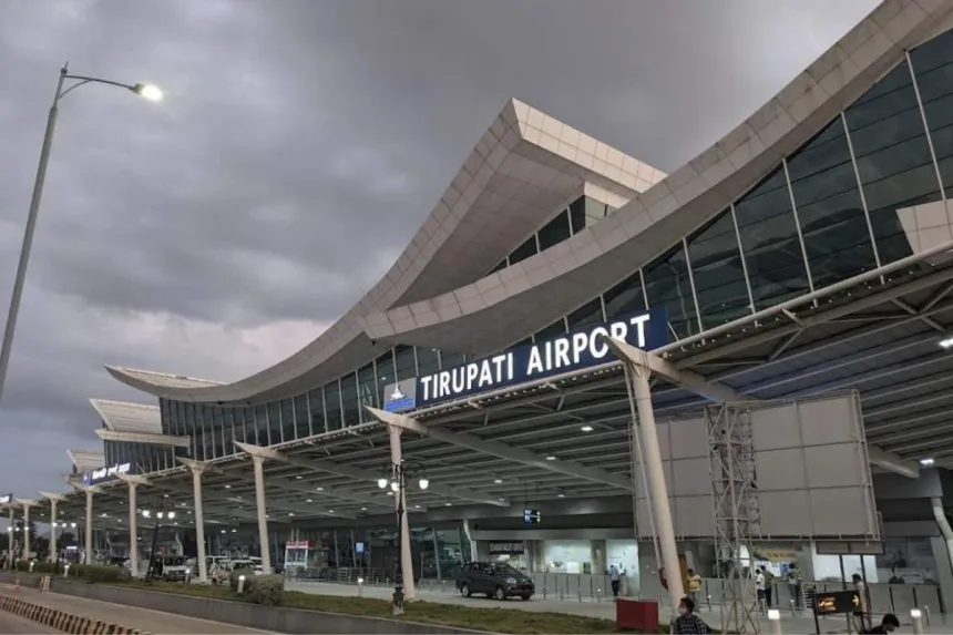 TTD free shuttle bus at Renigunta Airport for Tirumala devotees