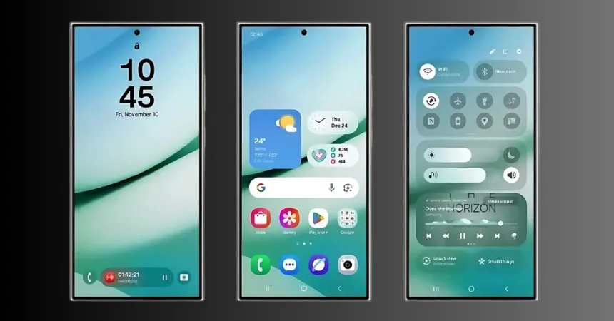 user updating Samsung Galaxy A phone to One UI 7 in 2025