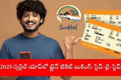 traveler booking train ticket on IRCTC SwaRail app, India 2025