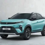 Tata Nexon iCNG 2025 in Flame Red, showcasing stylish CNG SUV design for Telugu eco-conscious drivers