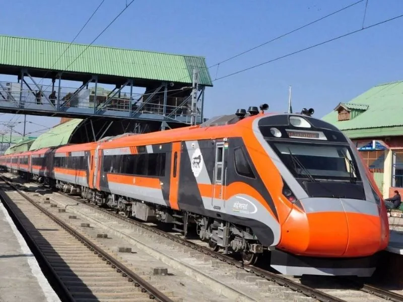 Conceptual image of Vande Bharat sleeper train connecting Hyderabad and Vijayawada in 2025