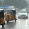 Dark clouds over Telugu states signaling rain and cyclone threat in 2025