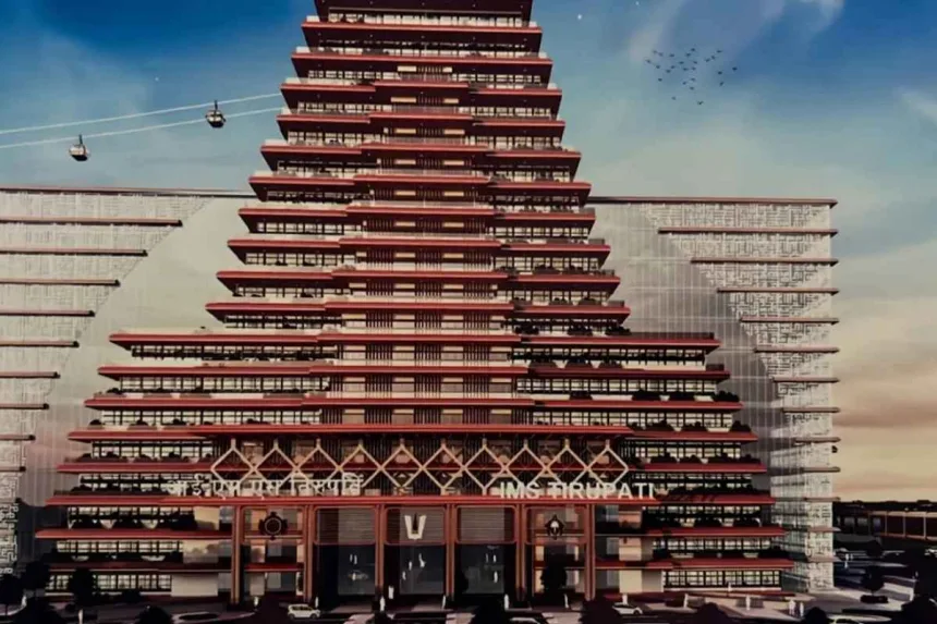 Artist’s rendering of Tirupati Intra Modal Bus Terminal under construction in 2025