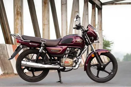 TVS Radeon All-Black Edition 2025, showcasing stylish commuter bike design for Telugu riders
