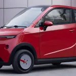 Vayve Mobility Eva 2025 in Silver with solar roof, showcasing compact electric car design for Telugu eco-conscious drivers