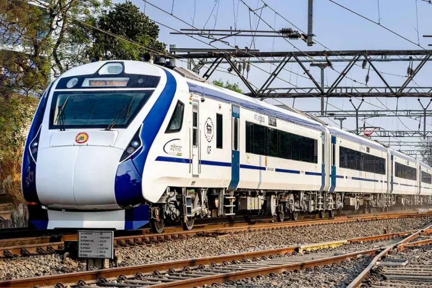 Vande Bharat Express train proposed for Vijayawada to Bangalore route in 2025, featuring modern amenities.