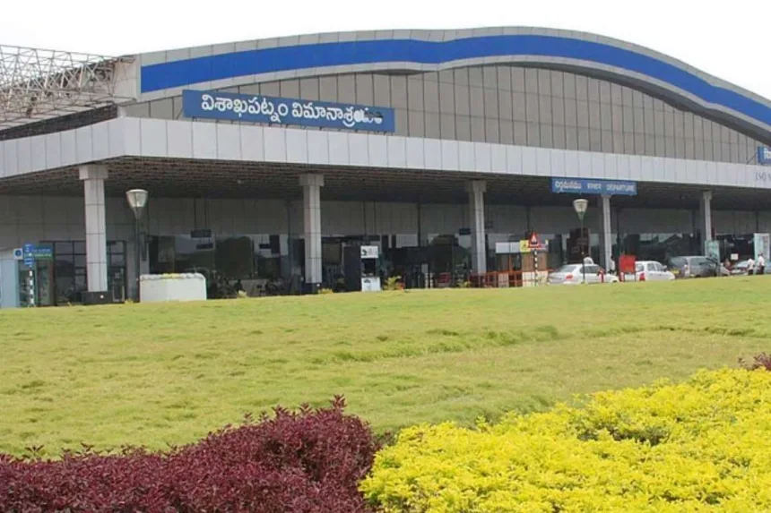 Visakhapatnam International Airport terminal with increased passenger traffic in April 2025
