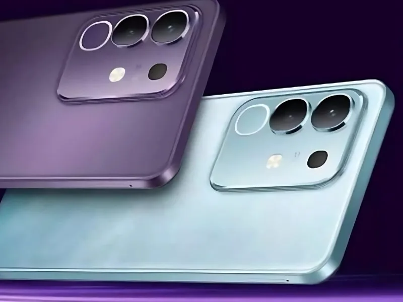 Vivo 5G smartphone showcasing 50MP triple camera setup, 2025