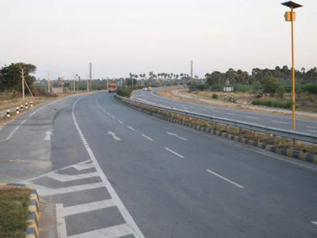 Construction work on a national highway in Andhra Pradesh under PPP model in 2025