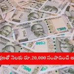 Promotional banner for bank free training program offering Rs 20,000 monthly earnings in 2025