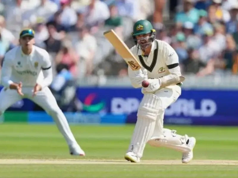 Cricketers wearing black armbands in tribute to Ahmedabad plane crash victims during WTC Final 2025.