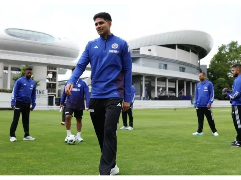 Indian cricket team training in England for the 2025 Test series without coach Gautam Gambhir.
