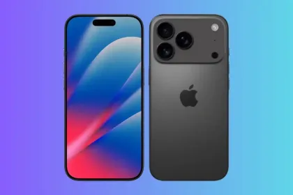 iPhone 17 Pro Max in sky blue variant displayed for India launch in 2025