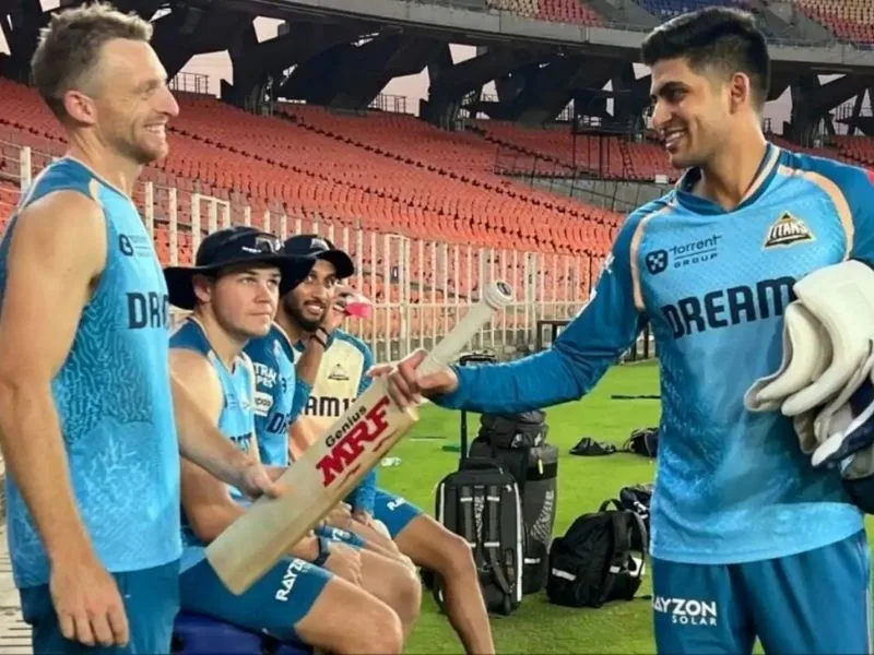 Jos Buttler praising Shubman Gill’s captaincy, comparing it to Rohit Sharma and Virat Kohli.