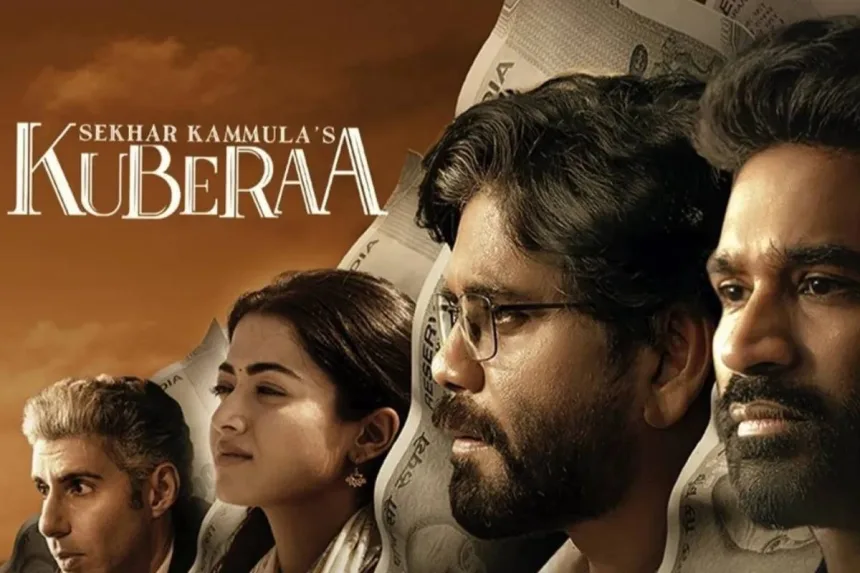 Scene from Kuberaa movie highlighting Sekhar Kammula’s poetic justice climax in 2025