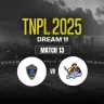 Match 13, NRK vs SS Match Prediction – Who will win today’s TNPL match between NRK vs SS?