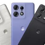 Motorola Edge 50 Pro in vegan leather finish displayed for Amazon price drop deal in 2025