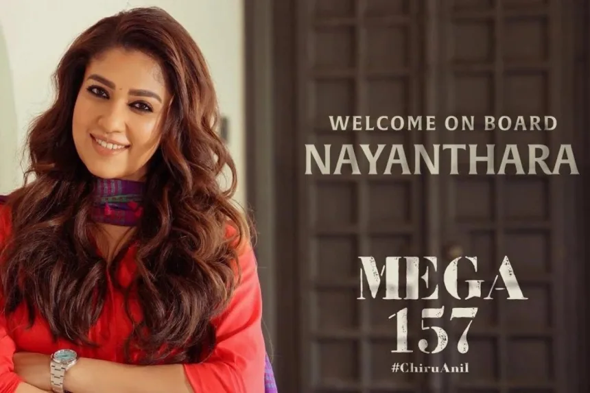 Nayanthara and Chiranjeevi on the sets of Mega 157 in Mussoorie in 2025