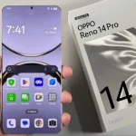 Oppo Reno 14 Pro 5G smartphone in white color variant for India launch in 2025