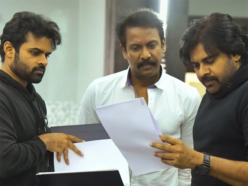 Social media post about Samuthirakani and Pawan Kalyan’s new movie trending in 2025
