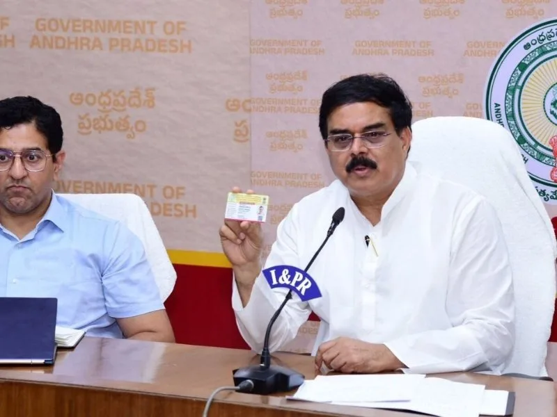 Social media post about QR code ration shops initiative trending in Andhra Pradesh in 2025