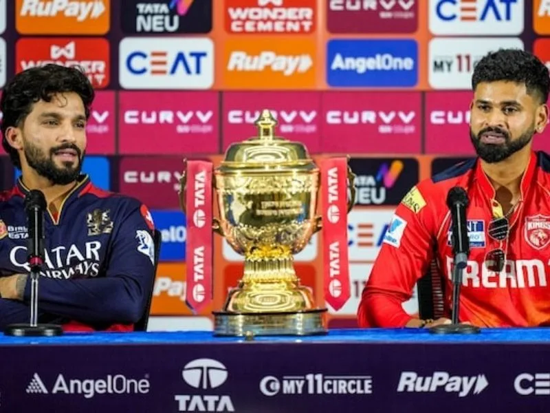Virender Sehwag predicts RCB’s win in IPL 2025 final against PBKS with a cheeky jinx at Narendra Modi Stadium.