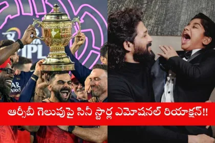 RCB fans celebrating IPL 2025 victory in Hyderabad streets