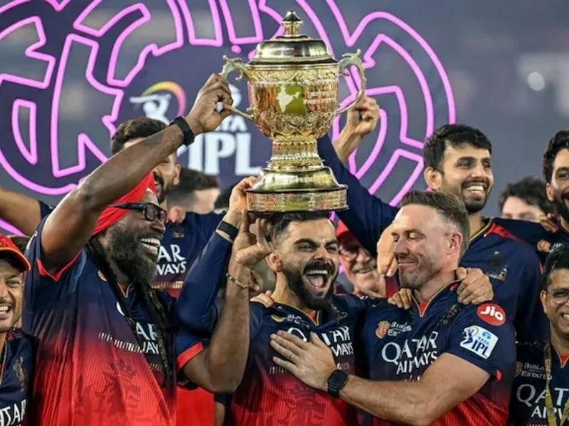 Royal Challengers Bengaluru players Victory Celebrations.