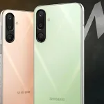 Close-up of Samsung Galaxy M16 5G 50MP rear camera module in 2025