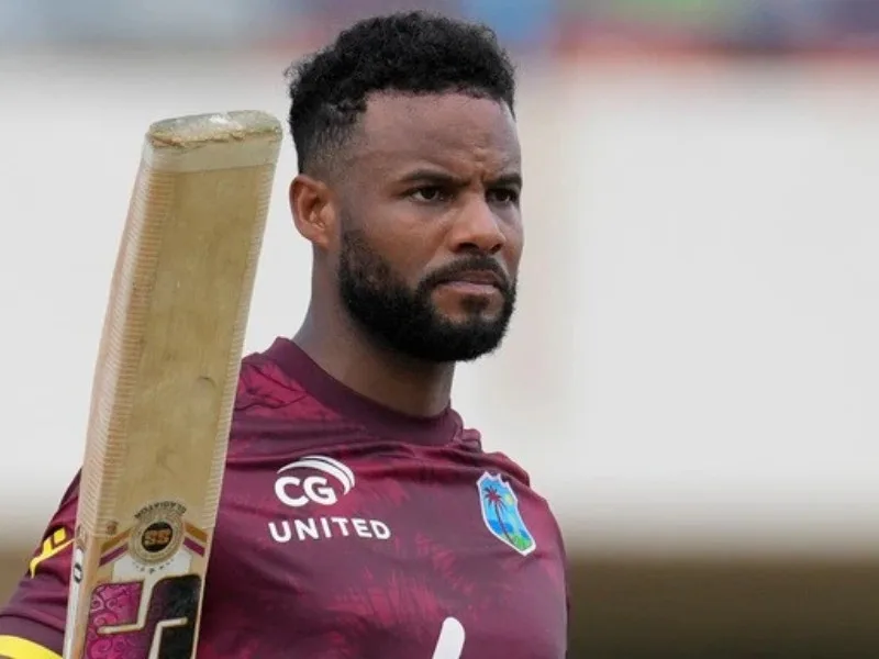 Shai Hope leading West Indies in the 1st T20I against Ireland in 2025.
