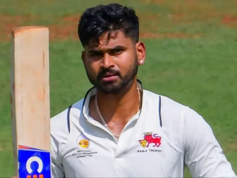 Shreyas Iyer batting in domestic cricket, excluded from India’s Test squad for England 2025 tour.