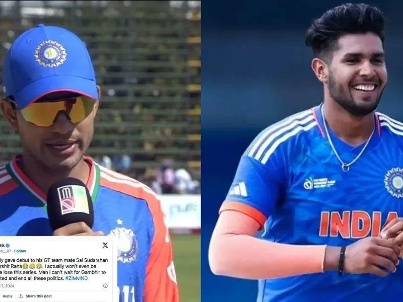 Shubman Gill with Harshit Rana, who joined India’s Test squad as backup for the 2025 England series.