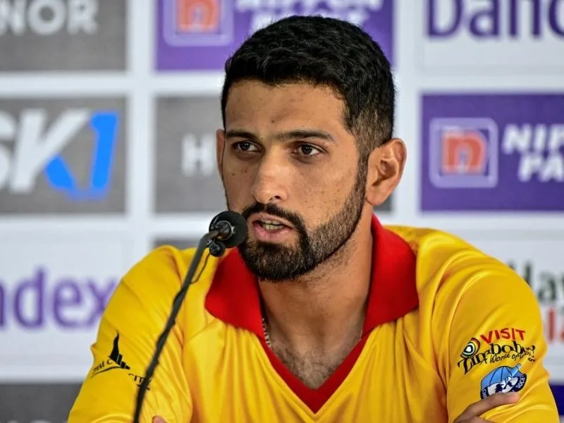 Sikandar Raza addressing racial abuse allegations against Rainbow Cricket Club coach in 2025 Vigne Cup.